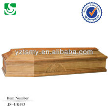 larch satin interior coffin with nice carving